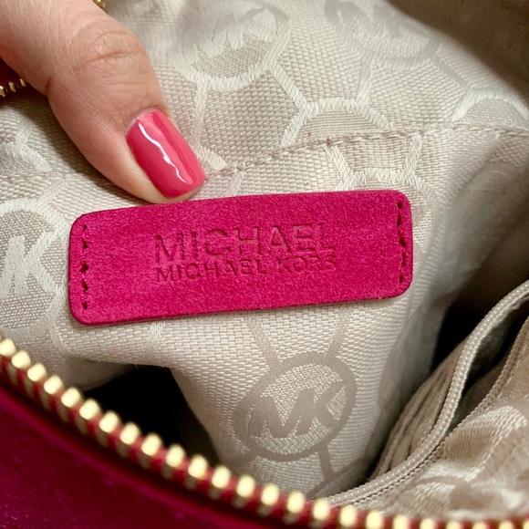 Michael Kors Fuchsia Pink Fringe Crossbody - Picture 4 of 6